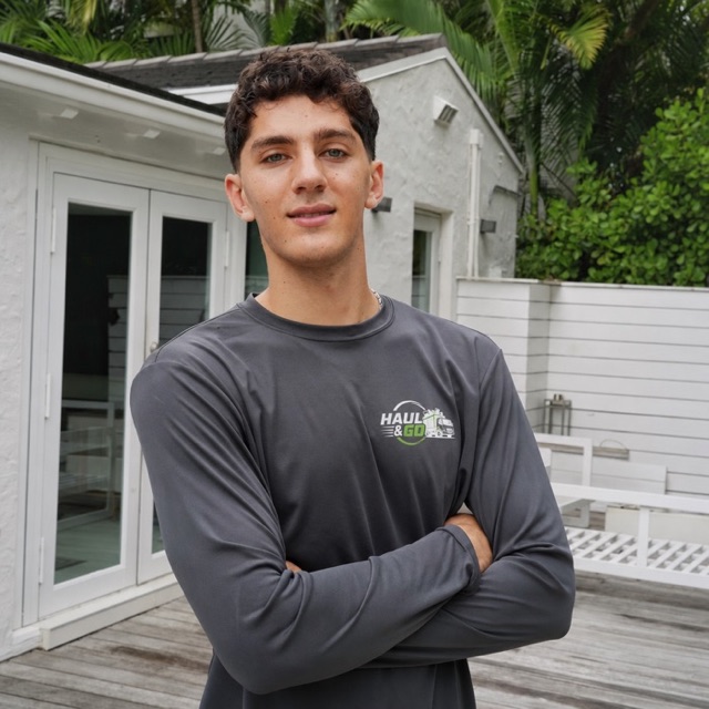 Ariel Golan, owner and founder of Haul & Go Junk Removal & Hauling, in Broward County